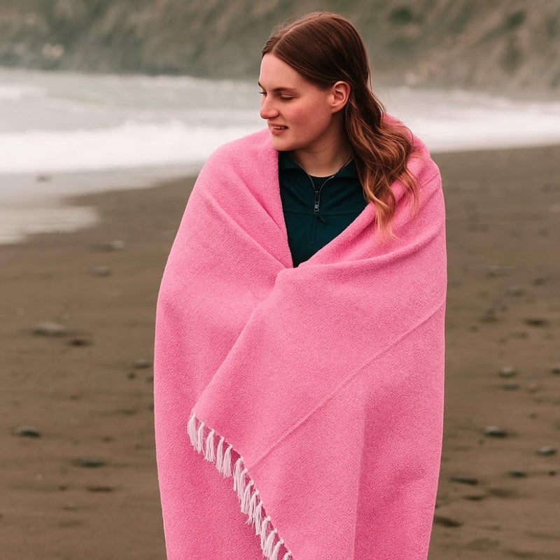 Open Road Goods Solid Color Mexican Yoga Blanket – Large Handwoven Throw for Yoga, Beach, Camping or Home – Soft and Durable Cotton Blend - Image 5